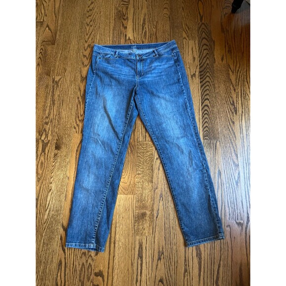Jean Boyfriend Slim J. Jill Taille 6P - Couleur Beige - Longueur Jambe 27.5" - Occasion TB